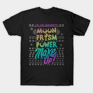 Moon Prism Power MakeUp! Ugly Christmas Sweater T-Shirt